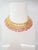 Mother of Pearl Pink Kundan Necklace Set