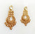 Antique meenakari fusion kundan gold earring
