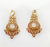 Antique meenakari fusion kundan gold earring
