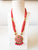 Coral Fusion with Pendant Long Necklace Set