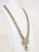 Antique 2 Line Polki Pendant Long Necklace Set
