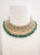 Antique Gold & Emerald Green Necklace Set