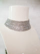 Silver Marquise Cut American Diamond Necklace Set