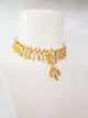 Gold Kundan Pearl Necklace Set with Jhumka
