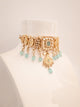 Mint Blossom Pearl-Edge Kundan Choker Set