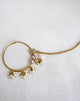 Antique Gold Pearl Ghoogri Nose Ring