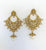 Antique Gold Polki earring intrictae gold filigree work 