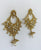 Antique Gold Polki earring intrictae gold filigree work 