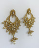 Antique Gold Intricate Polki Earring