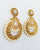 Antique gold statement polki pearl earring