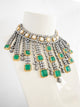 Luxe Victorian Jade Green Mother of Pearl Necklace Set