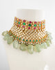 Designer Luxe Jade Kundan Choker Necklace Set