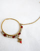 Large Antique Gold Red Traditional Nose Ring