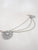 silver plated traditional polki pendant chain hair piece, 