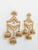 antique gold plated polki jhumka earring for that traditional look