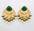Emerald & Uncut Polki Earring