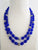 Blue Beaded Mala with Zircon Beads