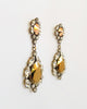 Antique Metallic Golds Swarovski (using crystallized elements) Large Earring