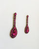 Antique Pink Swarovski (using crystallized elements) Drop Earring