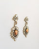 Antique Crystal with Rose Gold Swarovski (using crystallized elements) Earring