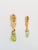 RED AND GREEN DESIGNER KUNDAN PIECE WITH OVERSIZED JADE DROPS WITH EARRINGS £350