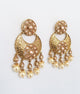 Antique Gold Chandbali Polki Earring