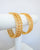 gold plated zircon bangle with ruby set stones £38 2.4 2.6 2.8 comes as a pair