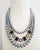 Victorian Grey and black cubic zircon grey beaded necklace set