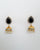 black jhumka earring, fusion earring, traditional jhumka earring, indian earring, black earring £20, pearl drops