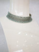 Silver Plated Mint Marquise Diamond Necklace Set
