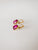 Swarovski Crystal Fuschia Pink Pear Drop Earring (Crystallized)