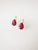 Swarovski Crystal Red Pear Drop Earring (Crystallized)