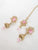 Antique Gold Dusty Pink Gold Choker Necklace Set
