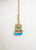 Antique Gold Polki Blue Choker Necklace Set