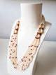 Long Pearl & Ruby Fusion Kundan Long Necklace Set