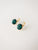 Swarovski Crystal Emerald Green Round Drop Earring (Crystallized)