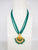 Luxe 3 Line Delicate Jade Green Kundan Necklace Set