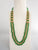 green necklace set, emerald green jewellery, chandbali earrings, indian jewellery, rani haar, indian bride, pakistani bride, 3 line mala, polki jewellery, antique gold jewellery 
