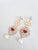 designer kundan earring, sabyasachi earring, sabyasachi kundan earring, red earring, handmade earring, baroque earring , american diamond earring, kundan jewellery, indian bridal jewellery, 