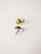 Swarovski Crystal Sunflower Yellow Round Drop Earring (Crystallized)