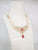 Pearl with American Diamond Pink Pendant Necklace Set