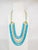 Fusion Turquoise Blue Beaded Necklace Set