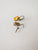 Swarovski Crystal Sunflower Yellow Pear Drop Earring (Crystallized)