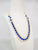 Elegant Designer Blue American Diamond Pearl Necklace Set
