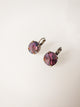 Swarovski Crystal Amethyst Purple Round Drop Earring (Crystallized)