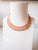 Rose Gold Pink Choker Necklace Set