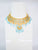 Gold Plated Blue Heritage Kundan Necklace Set