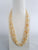 gold plated pearl long necklace set, indian jewellery, mala necklace , pearl jewellery, £50