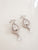 Silver Zircon Crystal Diamanté Magnetic Stone Changing Small Earring