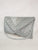 Silver Sequin Sophisticated Clutch Handbag